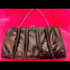 Black Patent Leather Clutch